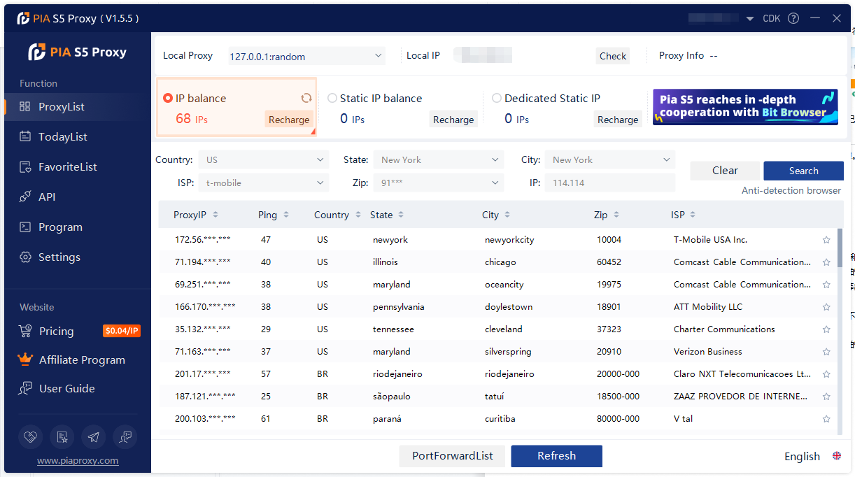 PIA S5 Proxy:3.5億純淨住宅代理保護您的在線隱私,免費獲得600IPs!